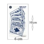 Tattoo 1 Aylık Gerçekci Oyun Kağıt Dövme Geçici Tattoo Yapıştırma Etiket