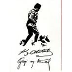 Tattoo Gerçekci Geçici Dövme Atatürk ve Imza Desenli Dövme Sahte Etiket Kadın Erkek Kol Bacak - Siyah