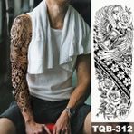 Tattoo Gerçekci Geçici Gül Çiçek Kanat Maori Desen Kol Kaplama Tattoo Dövme Modelleri