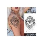 Tattoo Gerçekci Geçici Mandala Gül dövme tattoo