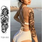 Tattoo Gerçekci Geçici Maske Bayan Gül Elmas Kol Kaplama Tattoo Dövme Modelleri