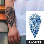 Tattoo Gerçekci Geçici Yılan 12 Saat Sonra Kararan Geçici Dövme Tattoo - Siyah