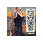 Tattoo Gerçekci Göz Güvercin Çapa ve Gül Realistic Geçici Dövme Tattoo