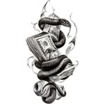 Tattoo Gerçekci Orta Boy Geçici Dövme Sticker Tattoo