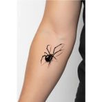 Tattoo Gerçekçi Örümcek Minimal Model Geçici Kol Bacak Geçici Sticker Yapıştırma Dövme