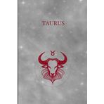 Taurus Zodiac Journal – Dotted Notebook | Silver & Burgundy Cover | 6x9 in Softcover