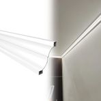Tavan Çıtası 20 LED Profilleri 1 m Beyaz Alüminyum Korniş Dolaylı Aydınlatma Koridor Oturma Odası Yatak Odası Süpürgelik Tavan Dekorasyonu