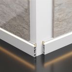 Tavan Çıtası LED Difüzör 99 cm Beyaz Alüminyum Profil Süpürgelik Kalıplama Vurgulu Duvar Aydınlatması Düz Kalıp (Y 5 cm, 1 adet) - Ev Dekorasyonu için İdeal