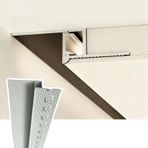 Tavan Dekoratif Döküm, Dolaylı Duvar Aydınlatması için Ultra İnce LED Profil, Z Şekilli Alüminyum Korniş, 7,5 m (24,6 ft) Tavan Difüzörü, İç Mekanlar için İdeal