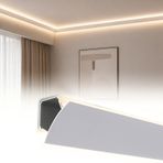 Tavan Dekoratif Döküm, Modern Çift Taraflı LED Aydınlatma Kalıplama, Minimalist Alüminyum Profil, Eklemsiz Atmosfer Aydınlatması, Tavan için Dekoratif Aydınlatma Çözümü