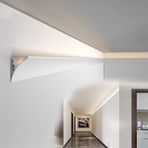Tavan Döşeme Kalıplama, Gizli Işıklar için LED Tavan Taç Kalıplama Trimi, Alüminyum Profil Kanalı, Duvar Yıkayıcı Tasarımı, Gizli Muhafaza Pisti ile 8m (26.2ft) Kalıp, Ev Aydınlatması için Mükemmel