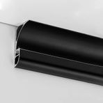Tavan Döşeme Kalıplama, LED Şerit Difüzör Kanalı - LED Şerit Işıklar için 2-50cm Alüminyum Profil, Beyaz Uç Kapakları, Siyah Kaplama, Ev ve Ticari Aydınlatma Çözümleri için İdeal (L-22m/72.1ft)