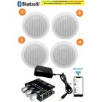Tavan Hoparlör Seti Bluetooth Özellikli (4 Tavan Hoparlör) Amfi Kullanmaya Gerek Yok