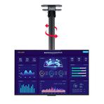 Tavan TV Montaj Braketi - Ayarlanabilir Eğimli Döner TV Montajı, Tam Hareketli 360° Döndürme Tavan TV Montaj Braketi, 26-55 İnç TV'lere Uygun TV Sehpası, Maks. 400x400mm, 1m,1m