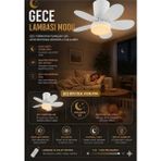 Tavan Vantilatörlü LED Armatür - Beyaz