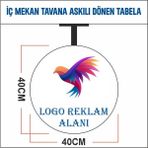Tavandan Sarkıt Dönen Hareketli Fener Tabela - 40 cm
