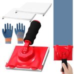 Tavanlar için Edger Aracı, düzeltici Edger Aracı - Ergonomik Edger Aracı,Yedek pedi ve eldiven, iç duvar için çok fonksiyonlu inşaat malzemeleri, doku onarımı