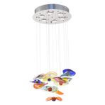 Tavcam Gülbahar Karma Avize Çap 40 cm - 10 - Renkli