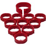 Tavpet 18 mm 50'lik Kırmızı Tavuk Bileziği