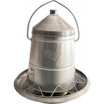 Tavpet Metal Yem Akış Ayarlı 7,8 kg Askılı Üstten Dolum Tavuk Yemlığı
