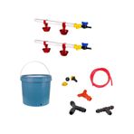 Tavpet Nipel 20 lt Depolu Yaylı Çanaklı Set 4 Tavuk Suluğu