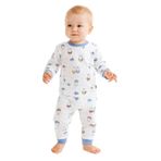 Tavşan Desenli Erkek Bebek Pijama Takım, MAVİ, 6-9 AY