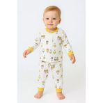 Tavşan Desenli Önü Çıtçıtlı Bebek Pijama Takım
