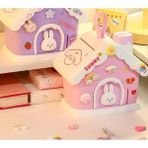 Tavşan Evi Temalı Kumbara - Pembe