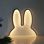Tavşan Kulakları Duvar Dekoru Için Neon İşaretler Paskalya Dekorasyonları, USB Powered Led Neon Işık, Sevimli Tavşan Duvar Neon Tabela Çocuklar Için lar Yatak Odası Düğün