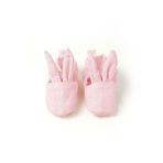 Tavşan Kulaklı Müslin Bebek Patik - Innocent Pink