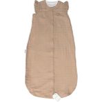 Tavşan Nakışlı Bebek Müslin Uyku Tulumu 90 cm - Camel