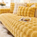 Tavşan Peluş Koltuk Örtüsü Battaniye Kaymaz Kanepe Koruyucu Sıcak Süper Yumuşak Peluş Kanepe Kılıfı Kanepe için Koyu Gri 30 x 50 cm