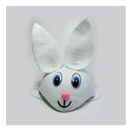 Tavşan Şeklinde Çocuk Şapkası Beyaz