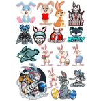 Tavşan Sticker Set-3 13 Parça Telefon, Tablet, Defter, Laptop Sticker