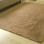 Tavşan Tüyü Dekoratif Post Halı, Camel Renkli, 80X200