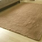 Tavşan Tüyü Dekoratif Post Halı, Camel Renkli, 80X300