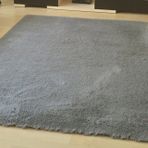 Tavşan Tüyü Dekoratif Post Halı, Gri, 80X200