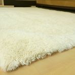 Tavşan Tüyü Dekoratif Post Halı, Krem, 80X250