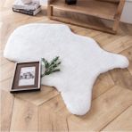 Tavşan Tüyü Post Halı Beyaz - 100 x 150