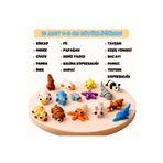 Tavşan Yumi Hareketli Hayvan Figürlü Oyuncak Anahtarlık 15'li Set / 4-7 cm Büyüklüğünde