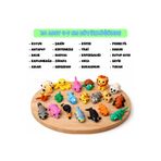 Tavşan Yumi Hareketli Hayvan Figürlü Oyuncak Anahtarlık 20'li Set / 4-7 cm Büyüklüğünde
