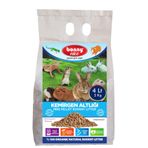 Tavşanlar için%100 Biyobozunur Kafes Altlığı - Yavru/Yetişkin Astımlı ve Alerjik Tavşan için Uygun - Kimyasal İçermeyen Çam Peleti 2 Kg 4 L (1)