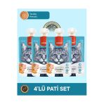 Tavuk & Havuç Kedi Et Ezmesi Kedi Ödül Maması Seti 4x90 gr