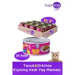 Tavuk & Orkinos Kıyılmış Konserve Kedi Yaş Maması 85 gr