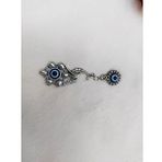 Tavus Kuşu Nazar Boncuklu Mıknatıslı Metal Magnet Buzdolabı Süsü