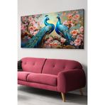 Tavus Kuşu Tek Parça Kanvas - Canvas Tablo, 100 x 65