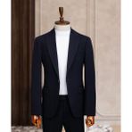 Taxi Giyim Üçlü Takım Elbise - Zara Kumaş - Lacivert - TG3ZL11 - 001-Renkli - Regular Fit - 46
