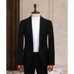 Taxi Giyim Üçlü Takım Elbise - Zara Kumaş - Siyah - TG3ZS12 - 001-Renkli - Regular Fit - 46