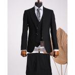 Taxi Giyim Üçlü Takım Elbise - Zara Kumaş - Siyah - TG3ZS8 - 001-Renkli - Regular Fit - 46