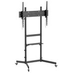 Tayfun 98'' Uyumlu Yürüyen Tekerlekli Ayaklı Led Tv Monitör Standı